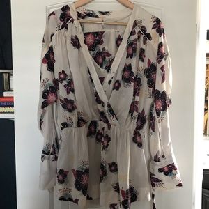 Free People Floral Flowy Tunic